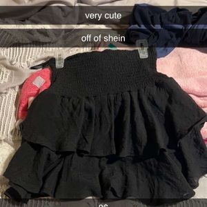 shein black skirt